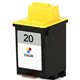 30ML Regenerada Cores LEXMARK X63/X70/X83 20