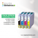 Pack Epson Compatível 129 XL (2xPreto, 1xAzul, 1xMagenta, 1xAmarelo) (5 Unidades)