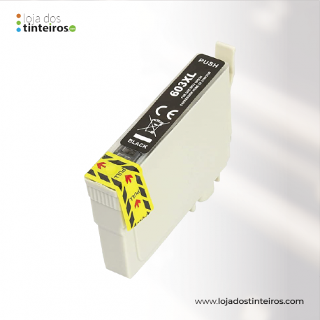 EPSON 603 XL BK - Tinteiro Compativel Preto 603XL para XP-2100,3100,WF-2810,2830,2835-0.35KC13T03A14010