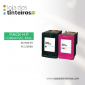 Pack Compatível HP 301XL (2x Preto, 1x Cores) HP 1050, 2050, 2050S, 1000, 3000, 3050, J610A