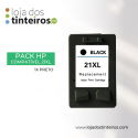 HP 21 XL - Tinteiro Preto Compatível para HP F370, D1360, F2180, PSC 1402 