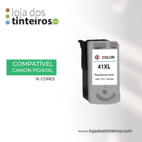 CANON CL 41 XL - Tinteiro Tricolor Compatível para Canon PIXMA IP2200 RIG.FOR Cor iP6210D