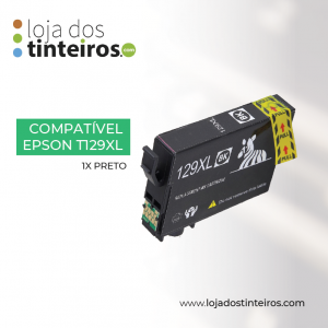 EPSON 1291 XL - Tinteiro Preto Compatível para Epson SX420, 525WD, 620FW, BX320 - T12914010