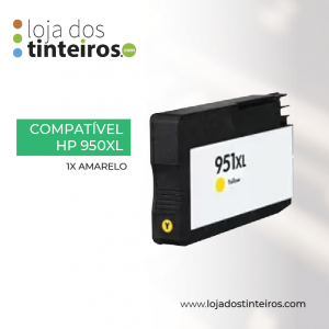 HP 951XL Y - Tinteiro Amarelo Compatível para HP PRO8100, PRO8600E, PRO8600PLUS CN048AE
