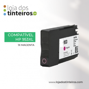 HP 953 XL M - Tinteiro Magenta Compatível para HP Pro 8210, 8218, 8710, 8720, 8730, 7740 -1.6K F6U17AE