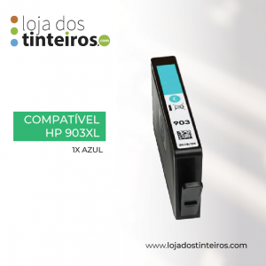 HP 903XL C - Tinteiro Azul Compatível para HP Pro 6860,6960, 6970, 6950, 6968, 6966 - 0.8K