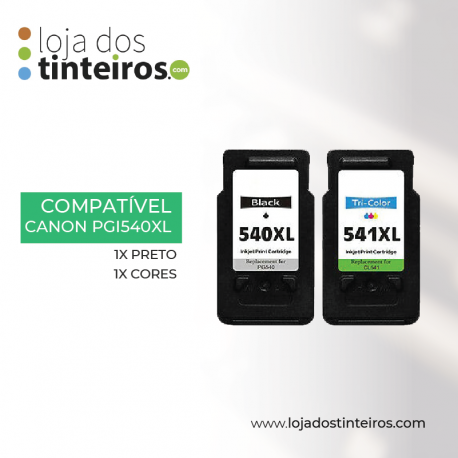 PACK CANON PG 540XL + CL 541XL (1XPRETO, 1XCORES)