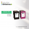 Pack HP 304 XL (2x Preto, 1x Cores)