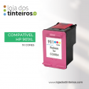 HP 901 XL C - Tinteiro Tricolor Compatível para HP J4524, J4535, J4580, J4624, J4660, J468, CC656AE 901