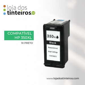 HP350XL - Tinteiro Preto Compatível para Hp deskjet D4245, D4260, D4263