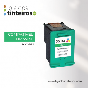 HP 351 XL - Tinteiro Tricolor Compatível para Hp deskjet D4245, D4260, D4263