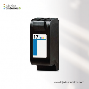 HP 17 - Tinteiro Tricolor Compatível para HP Desk 825C, 840C, 843, C6625A 