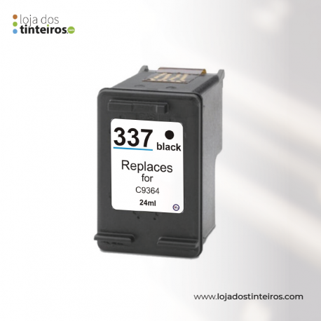 HP337 - Tinteiro Preto Compatível para HP Deskjet 5940 , 6940 - C9364E 