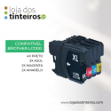 Pack Brother Compatível LC 1100 XL ( 4xPreto, 2xAzul, 2xMagenta, 2xAmarelo) 10 Unidades