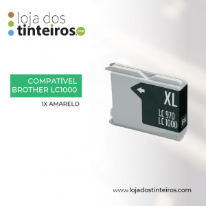 BROTHER LC 1000BK - Tinteiro Preto Compatível para Brother LC51Bk LC970BK LC1000BK