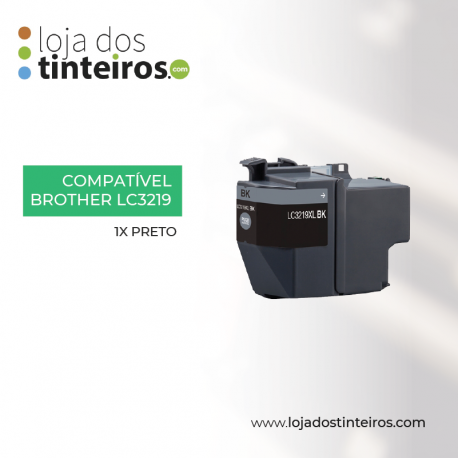 ARLC3219XLBK - Tinteiro Preto Compatível para Brother J6930, J6530, J5730, J5330, J6935, J5930