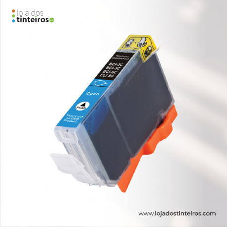 CLI8C - Tinteiro Azul Compatível para Canon CLI-8 Serie