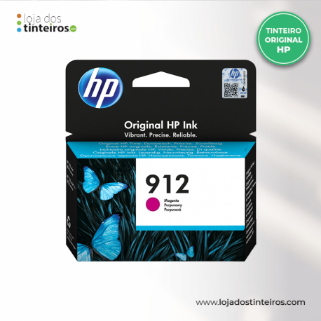HP 912 M - Tinteiro Magenta Original para HP 8012,8014,8015,8017,8022,8023,8025