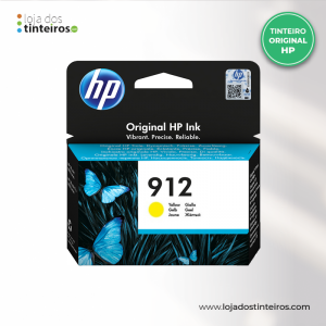 HP 912 Y - Tinteiro Amarelo Original para HP 8012,8014,8015,8017,8022,8023,8025
