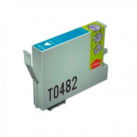 ET0482 - Tinteiro Azul Compatível para Epson Stylus Photo R200, R300, RX 600